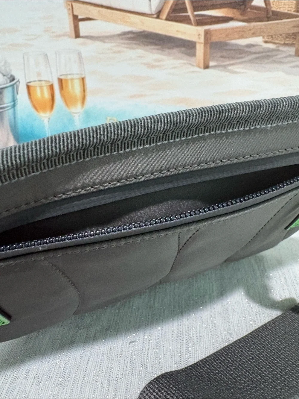 Authentic Gucci GG Rubber Belt Bag w Certificate of Authenticity and duster